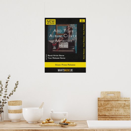 Music Release Poster met QR-code (Keuken)