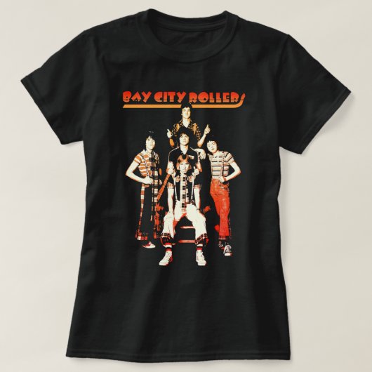 Music Retro Band Bay City Rollers Music Rock Grap T-shirt (Design voorkant)