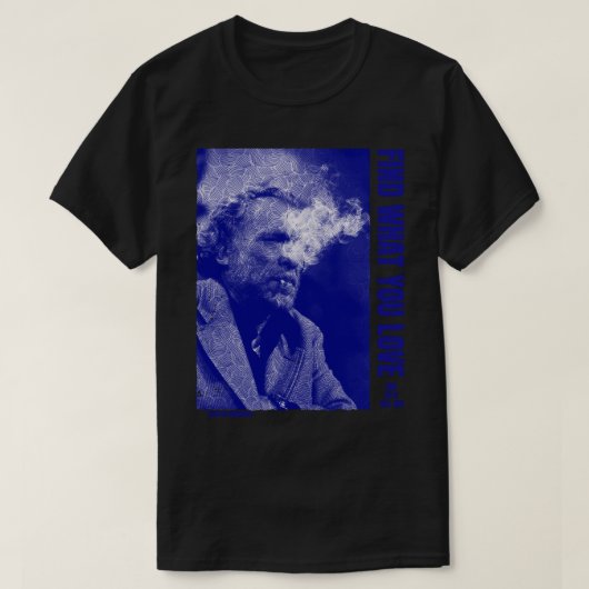 Music Retro Charles Bukowski schrijft over filmven T-shirt (Design voorkant)