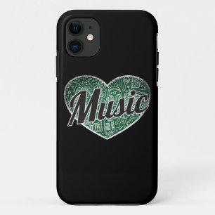 Music Retro Heart Blackboard Love Case-Mate iPhone Case