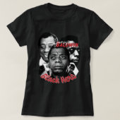 Music  Retro James Baldwin Funny Graphic Gi T-shirt (Design voorkant)