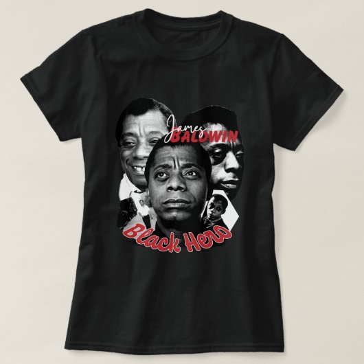 Music  Retro James Baldwin Funny Graphic Gi T-shirt (Design voorkant)