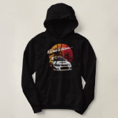 Music Retro Mitsubishi Evolution Evo Summe Hoodie (Design voorkant)