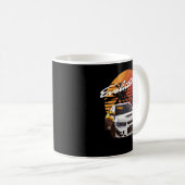 Music  Retro Mitsubishi Evolution Evo Summe Koffiemok (Voorkant rechts)