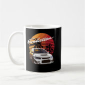 Music  Retro Mitsubishi Evolution Evo Summe Koffiemok (Links)