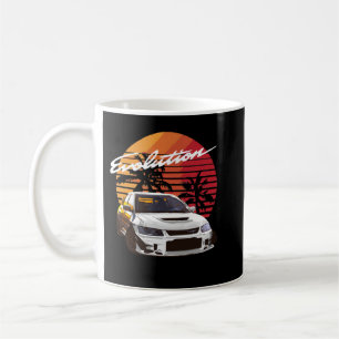 Music  Retro Mitsubishi Evolution Evo Summe Koffiemok