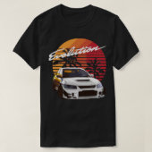 Music  Retro Mitsubishi Evolution Evo Summe T-shirt (Design voorkant)