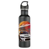 Music  Retro Mitsubishi Evolution Evo Summe Waterfles (Voorkant)