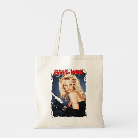 Music Retro Movie Wire Action Barb Tote Bag (Achterkant)