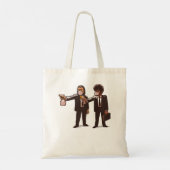 Music Retro Pulp Film Ficiton Giften for Movie Fan Tote Bag (Achterkant)