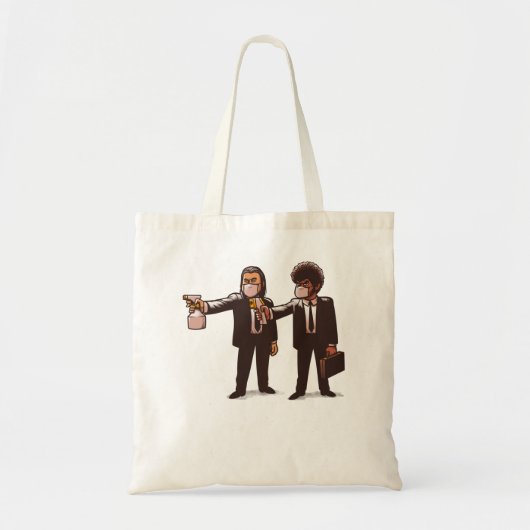 Music Retro Pulp Film Ficiton Giften for Movie Fan Tote Bag (Voorkant)