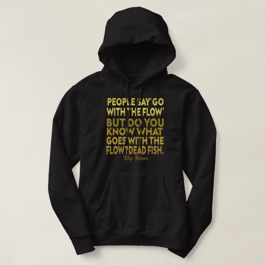 Music  Retro Roy Keane Quote Hoodie (Design voorkant)