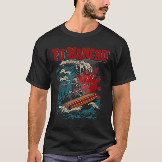 Music  Rock Fu Band Manchu Cool Grafisch Gif T-shirt (Voorkant)