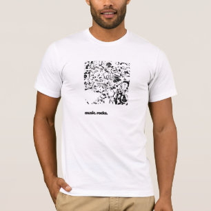 "Music Rocks" Muziekinstrumenten Band Orchestra T T-shirt
