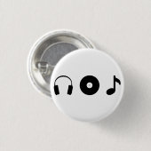 Music Ronde Button 3,2 Cm (Voorkant /achterkant)