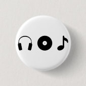 Music Ronde Button 3,2 Cm (Voorkant)