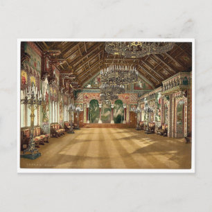 Music room, Neuschwanstein Castle, Upper Bavaria, Briefkaart