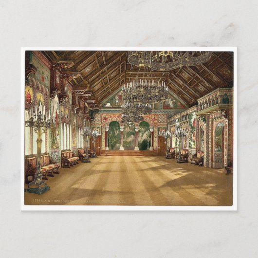 Music room, Neuschwanstein Castle, Upper Bavaria, Briefkaart (Voorkant)