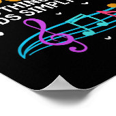 Music Says Things That Words Simply Can't Music No Poster (Hoek)