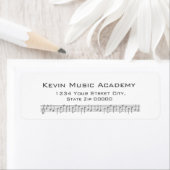 "Music Score" Retouradres labels (Insitu)