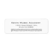 "Music Score" Retouradres labels (Voorkant)