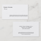 Music Score Visitekaartje-White Visitekaartje (Voorkant / Achterkant)