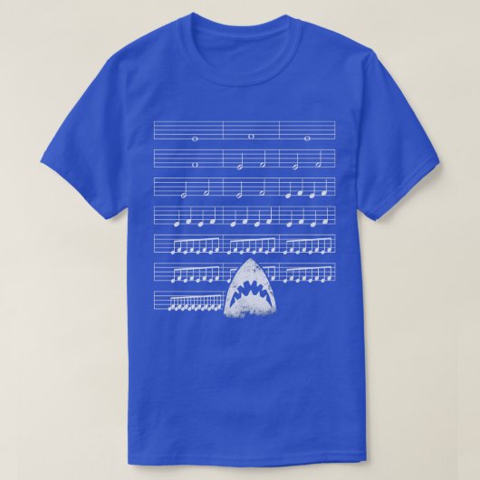 Music Shark Funny T-shirt (Design voorkant)