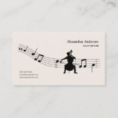 Music Sheet - Cello Teacher Visitekaartje (Voorkant)