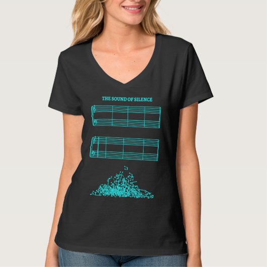 Music Sheet without Sheet Music  The Sound of Sile T-shirt (Voorkant)