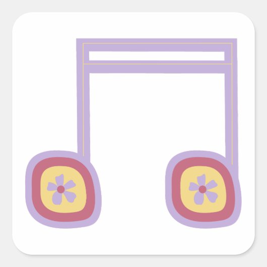 music sheets sticker (Voorkant)