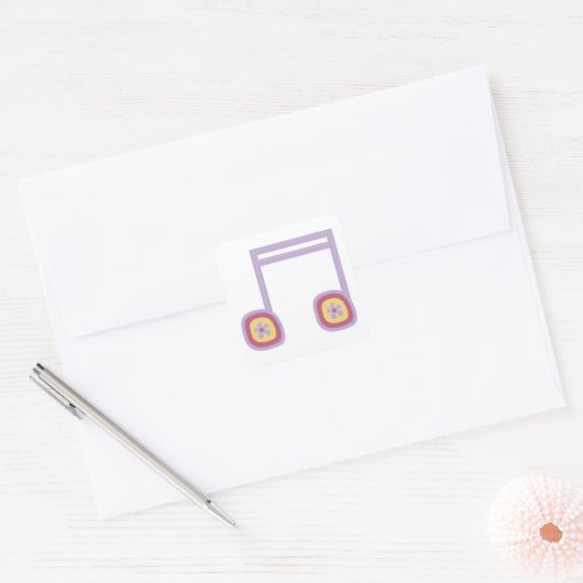 music sheets sticker (Envelop)