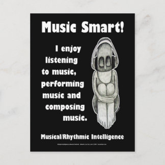 Music Smart - Blank Briefkaart