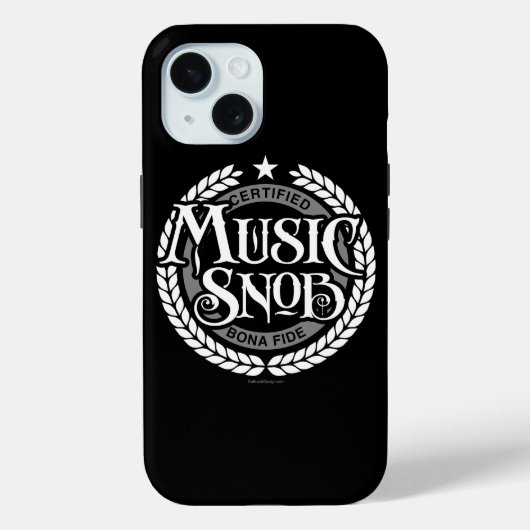 Music Snob - grappige muziekliefhebber Case-Mate iPhone Case (Achterkant)