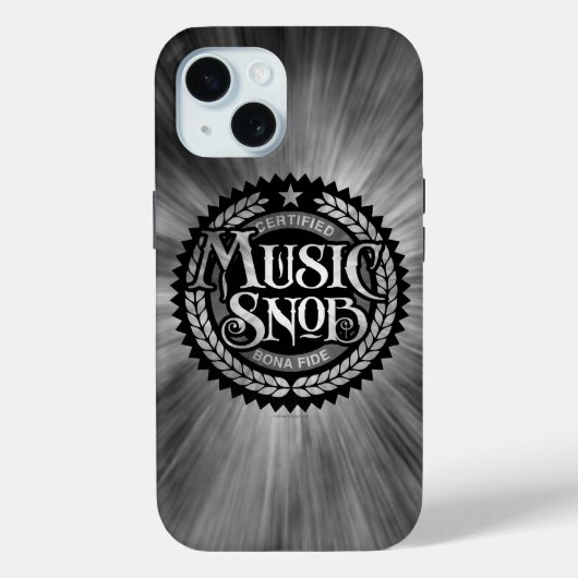 Music Snob - grappige muziekliefhebber Case-Mate iPhone Case (Achterkant)