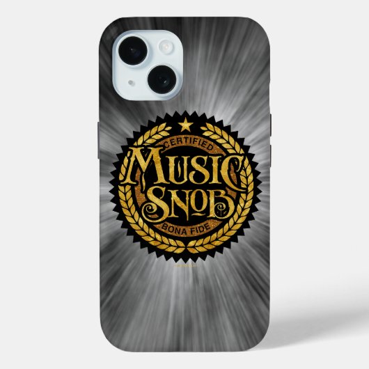 Music Snob - grappige muziekliefhebber Case-Mate iPhone Case (Achterkant)