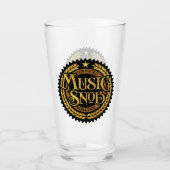 Music Snob - grappige muziekliefhebber Glas (Voorkant)