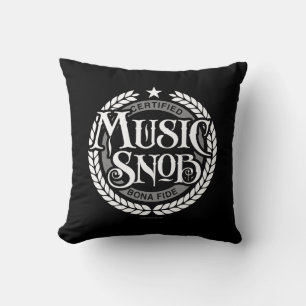 Music Snob - grappige muziekliefhebber Kussen