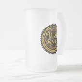 Music Snob - grappige muziekliefhebber Matglas Bierpul (Voorkant rechts)