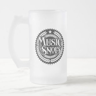Music Snob - grappige muziekliefhebber Matglas Bierpul