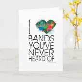 Music Snob Kaart (Gele Bloem)