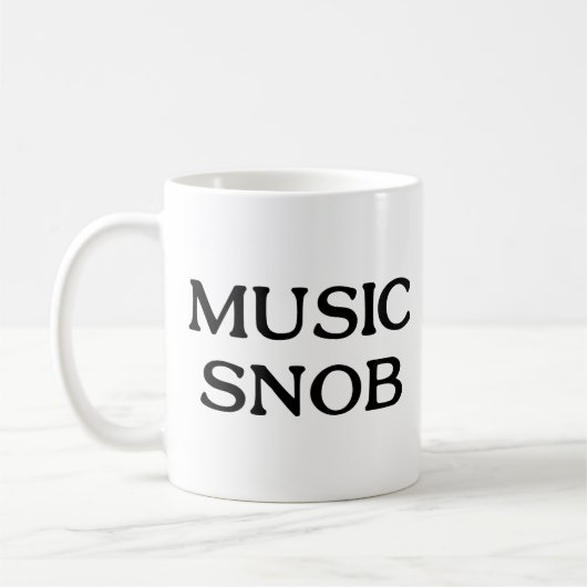 Music Snob Koffiemok (Links)