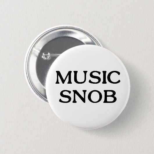 Music Snob Ronde Button 5,7 Cm (Voorkant /achterkant)