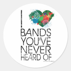 Music Snob Ronde Sticker