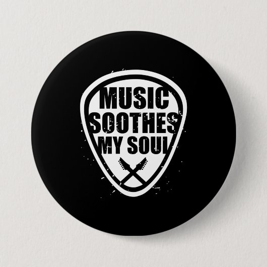 Music Soothes My Soul Ronde Button 7,6 Cm (Voorkant)