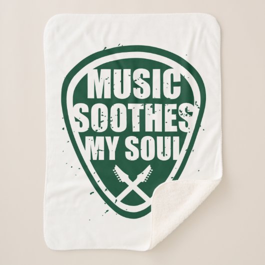 Music Soothes My Soul Sherpa Deken (Voorkant)