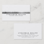 Music Sound Wave | Wit en zwart Visitekaartje (Voorkant / Achterkant)