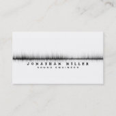Music Sound Wave | Wit en zwart Visitekaartje (Voorkant)