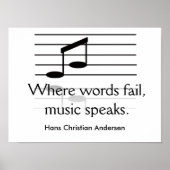 Music speaks - art print (Voorkant)