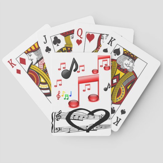 Music-speelkaartendek Pokerkaarten (Achterkant)