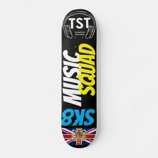 MUSIC SQUAD OFFICIËLE UK Skateboard (Voorkant)